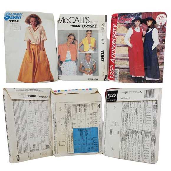 Vtg Sewing Patterns 60's 70's 80s Children Costumes Women Home Decor Dolls Cut - Picture 10 of 13